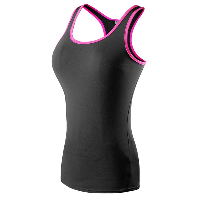 Women Fitness Sport Yoga Shirt , Sleeveless Sportswear GYM Blouses Running Vest Workout Crop Top Female T-shirt