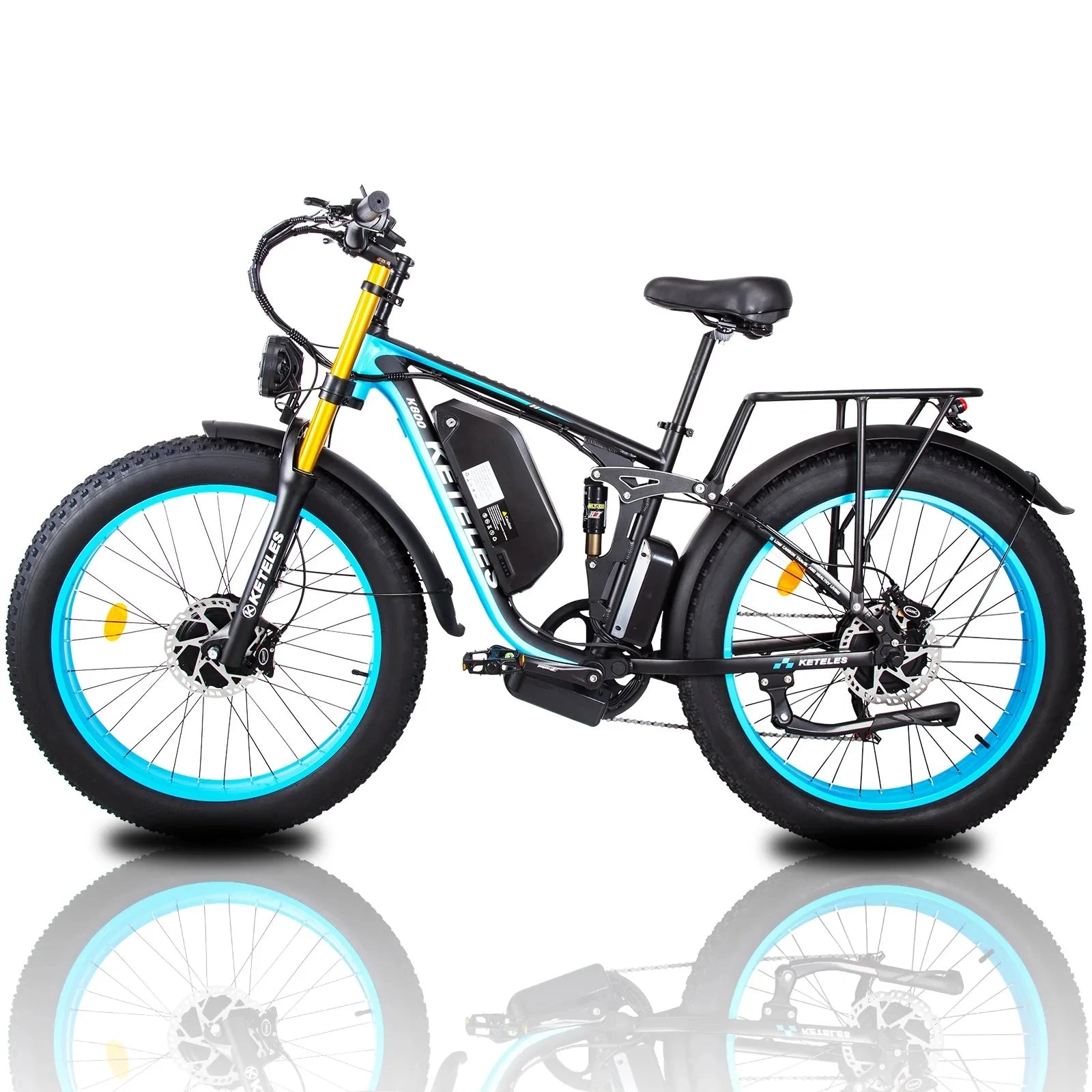 2024 New K800 Pro 2000W Dual Motor 48V 23AH Fat Tire Hydraulic Brake Soft Tail Frame Hydraulic Big Front Fork Ebike