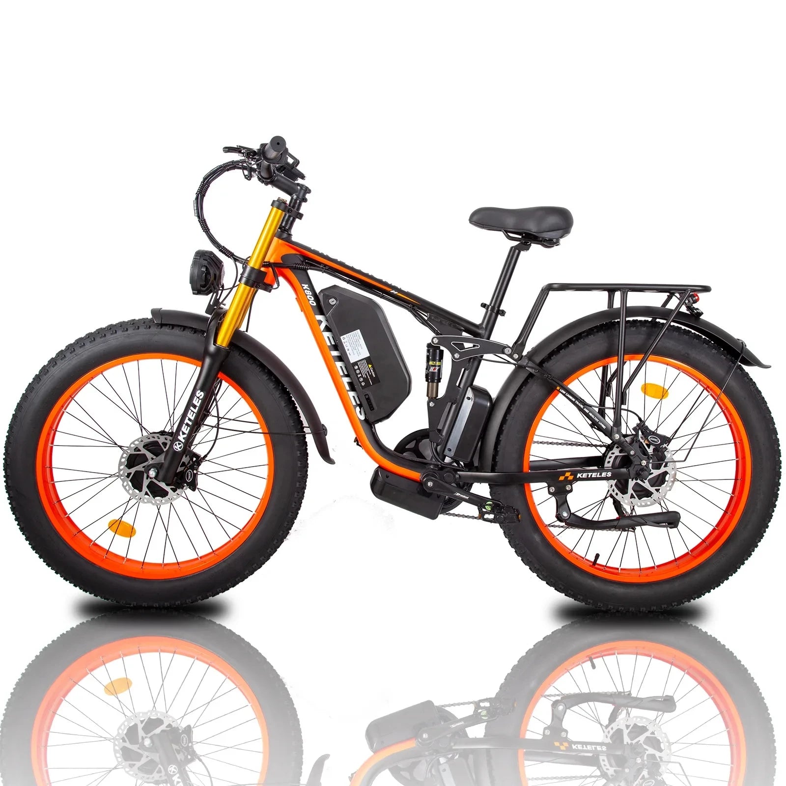 2024 New K800 Pro 2000W Dual Motor 48V 23AH Fat Tire Hydraulic Brake Soft Tail Frame Hydraulic Big Front Fork Ebike