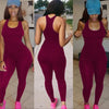 Women's Sexy Elastic Slim Fit Rompers Summer Sports Jumpsuit Womens Jumpsuit Casual Skinny Sportswear Female One Piece Jumpsuit