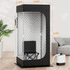 Portable Steam Sauna Box 3L 1500w Steamer,Portable Home Sauna Tent Gym & Yoga & Pilates,Personal Steam Sauna Home2.6x 2.6x 5.9