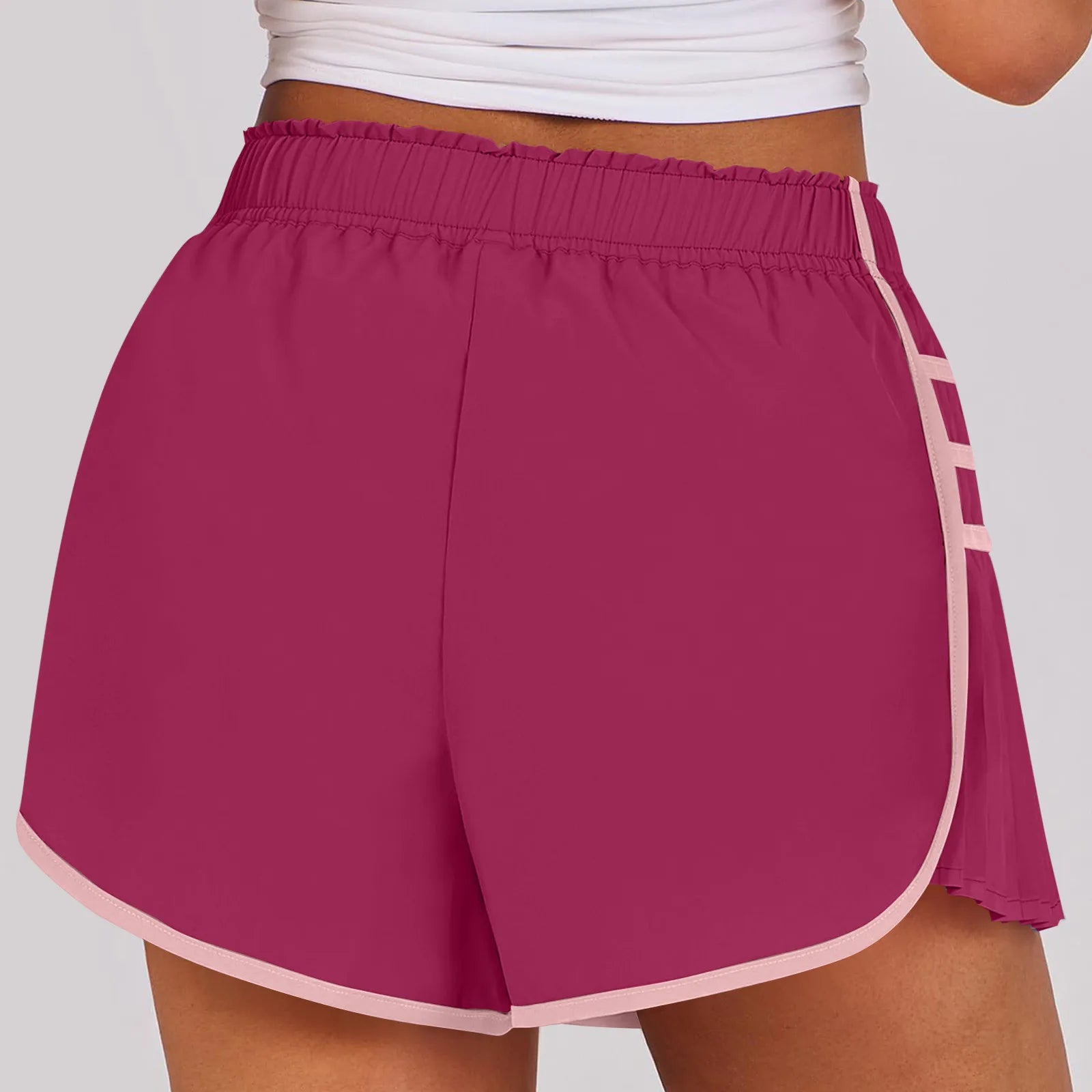 Women's High Waist Shorts Sports Running Shorts Workout Gym Quick Dry Pants Yoga Pants Tennis Pants Girl Summer Shorts