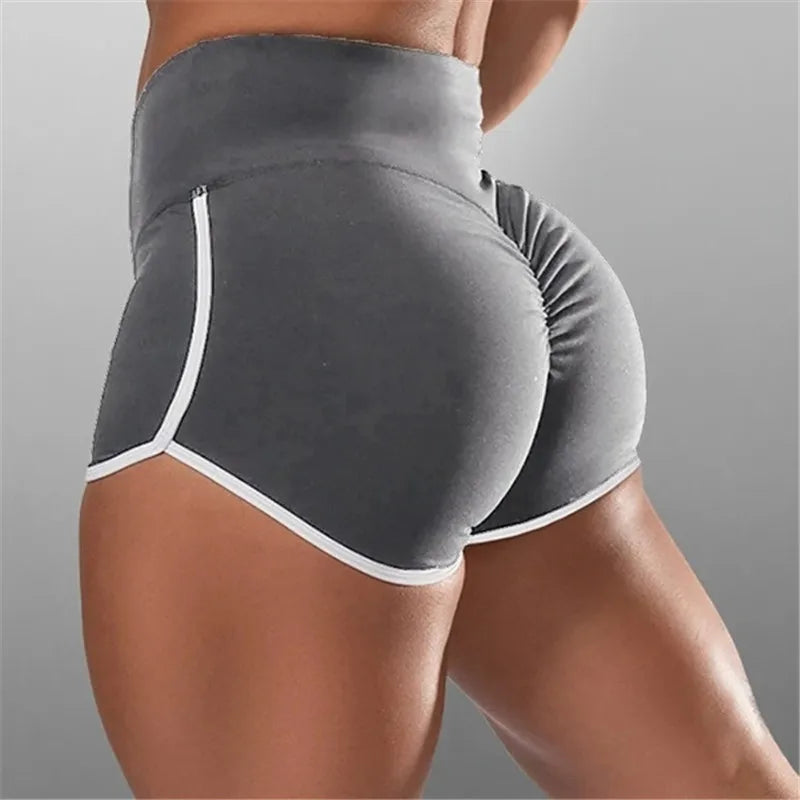 New Summer Black Grey Sport Shorts Women Casual Shorts Workout Waistband Skinny Sexy Short S-3XL Drop Shipping