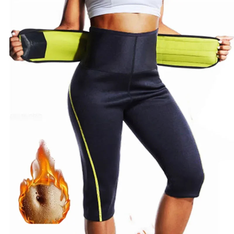 MrifDila Tummy Control Waist Shaper Hot Sweating Workout Pant Fat Burn Corset Waist Trainer Body Shaper Body Building Leggings