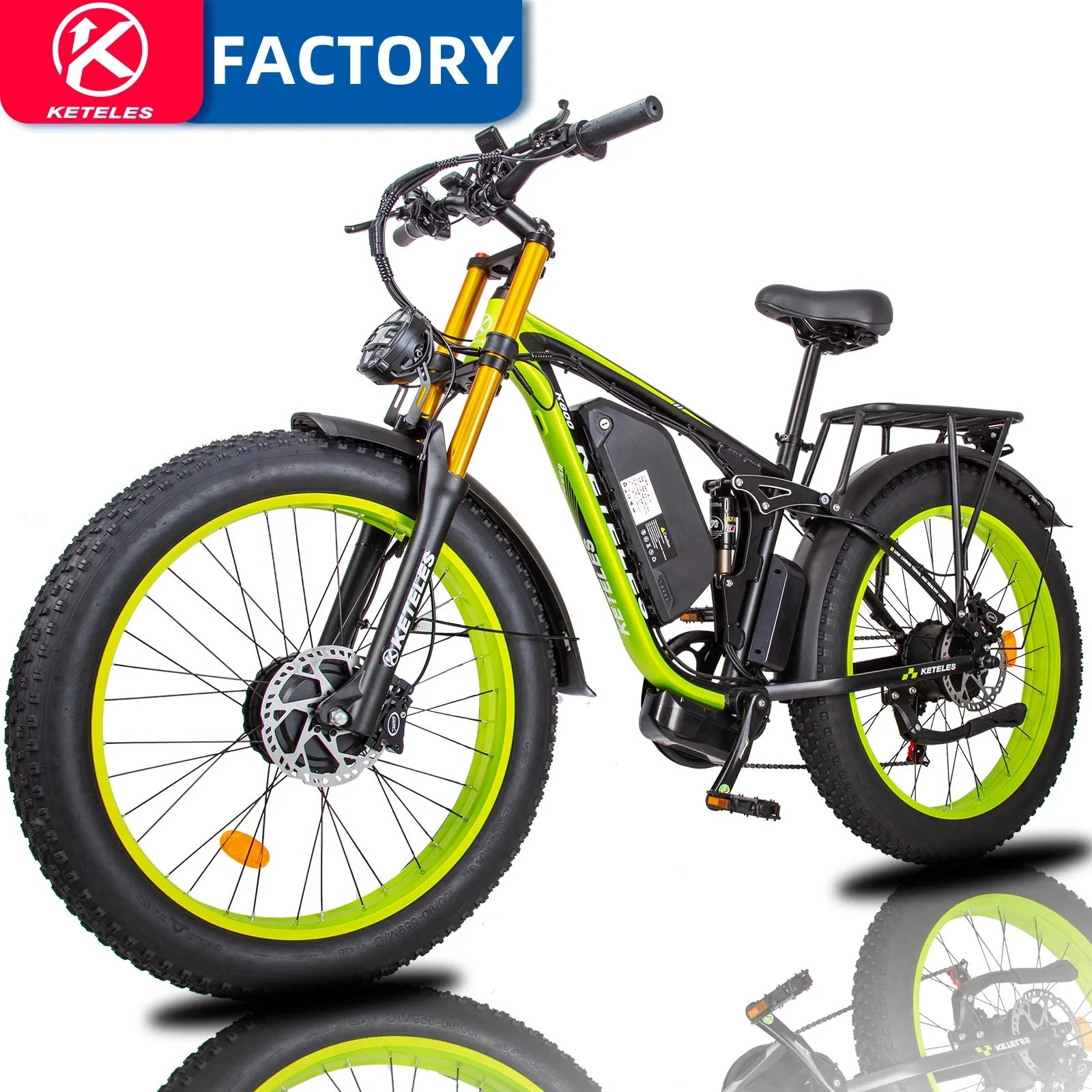 2024 New K800 Pro 2000W Dual Motor 48V 23AH Fat Tire Hydraulic Brake Soft Tail Frame Hydraulic Big Front Fork Ebike