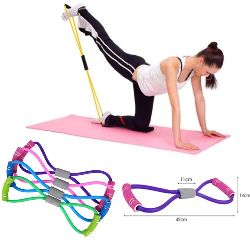 Slimming Yoga Rubber Resistance Band Workout Fitness Chest Expander Elastic Band for Home Sports Exercise Expander for Breast