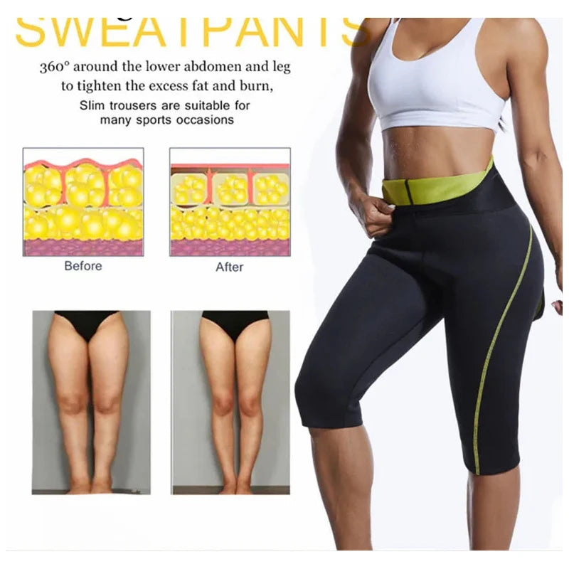 MrifDila Tummy Control Waist Shaper Hot Sweating Workout Pant Fat Burn Corset Waist Trainer Body Shaper Body Building Leggings