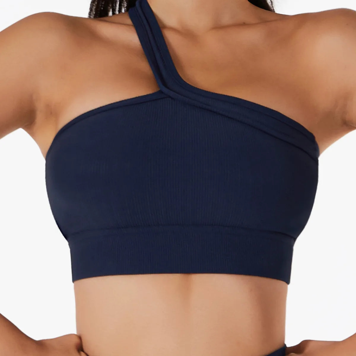 2023 Spring And Summer New One-shoulder Yoga Bra One-piece Sports Bra Wearing Fitness Yoga Clothes Outside