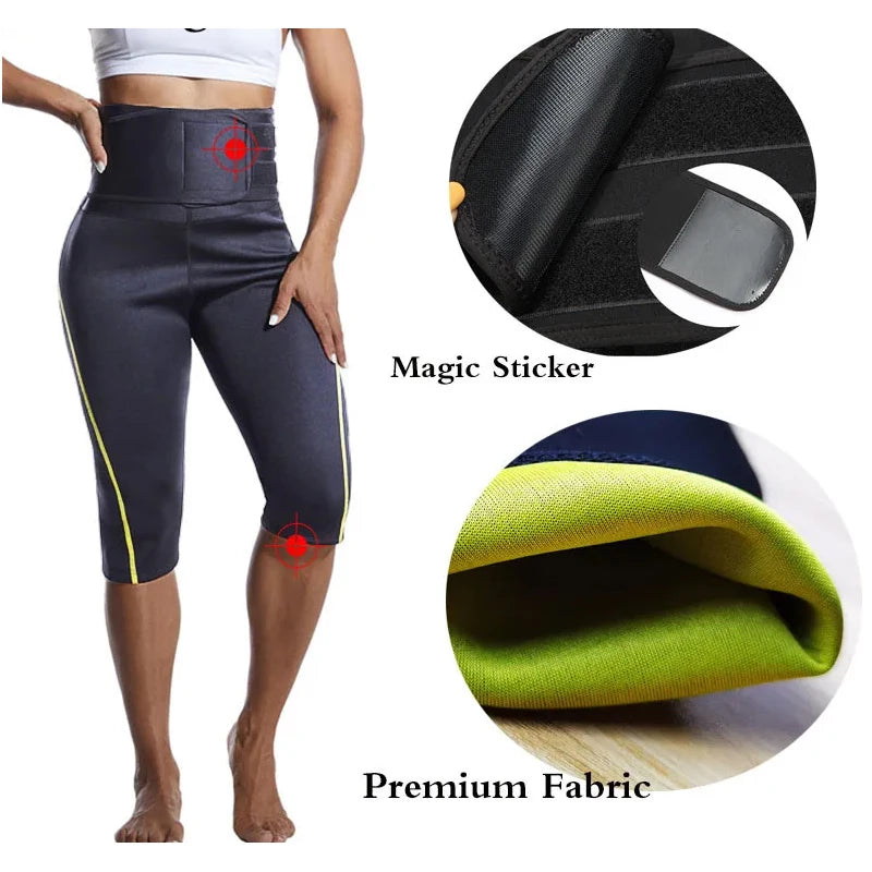 MrifDila Tummy Control Waist Shaper Hot Sweating Workout Pant Fat Burn Corset Waist Trainer Body Shaper Body Building Leggings